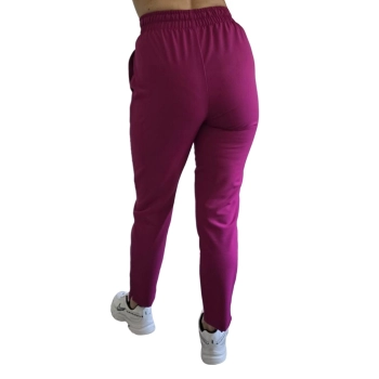 Spodnie medyczne purpurowe basic premium roz. 3XL